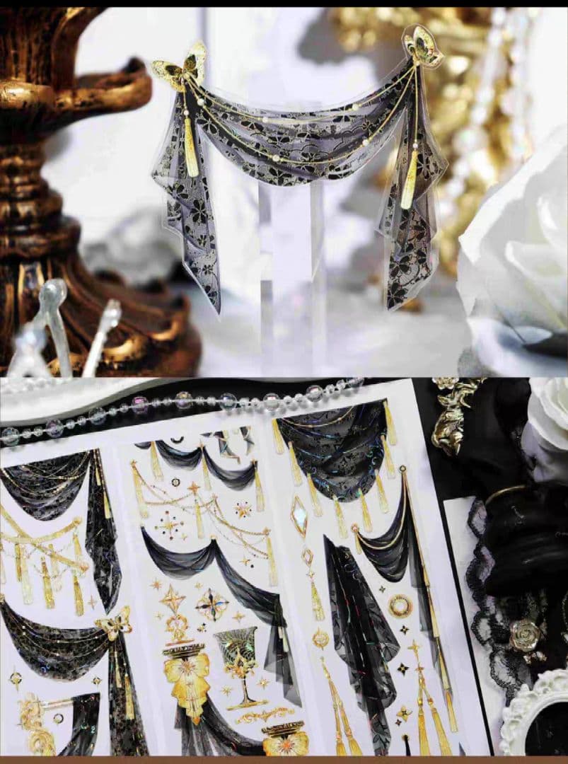 切売 1227★ 海外 マスキングテープ マステ PET 装飾 カーテン 贝壳光