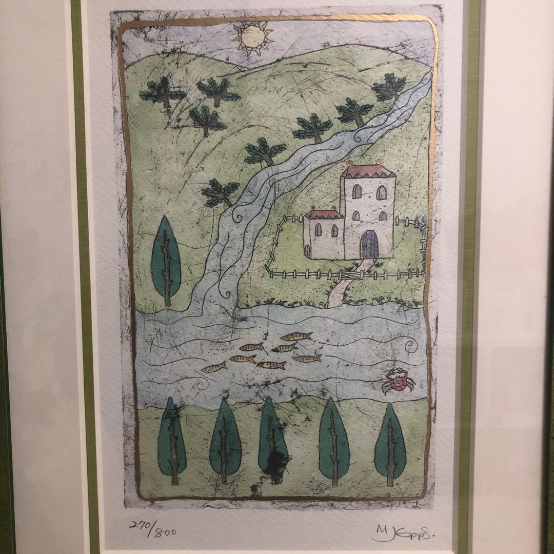 メラニーエップス　家路　版画 270/800