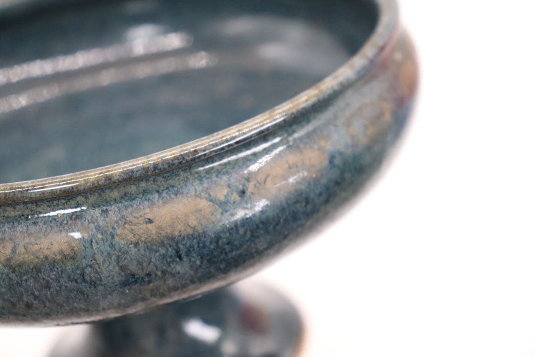 中国　清時代　鈞釉筆洗　送料込み250707