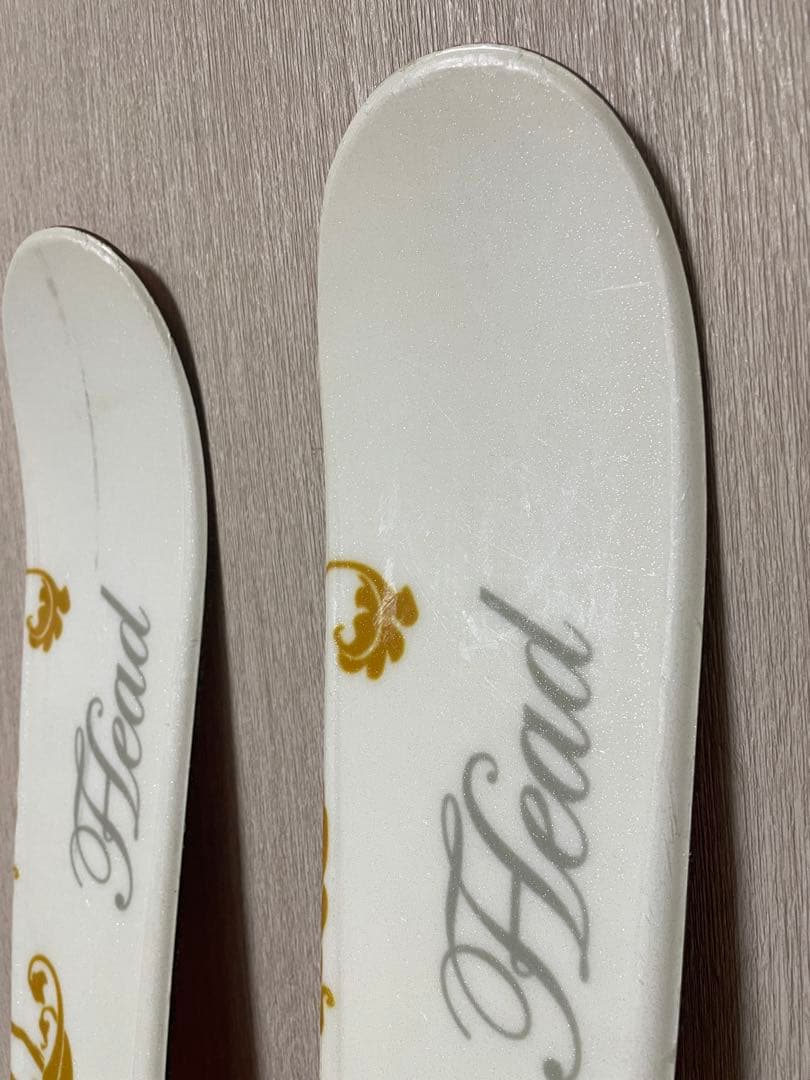 Head スキー板ストックセット ホワイト 155cm 女の子