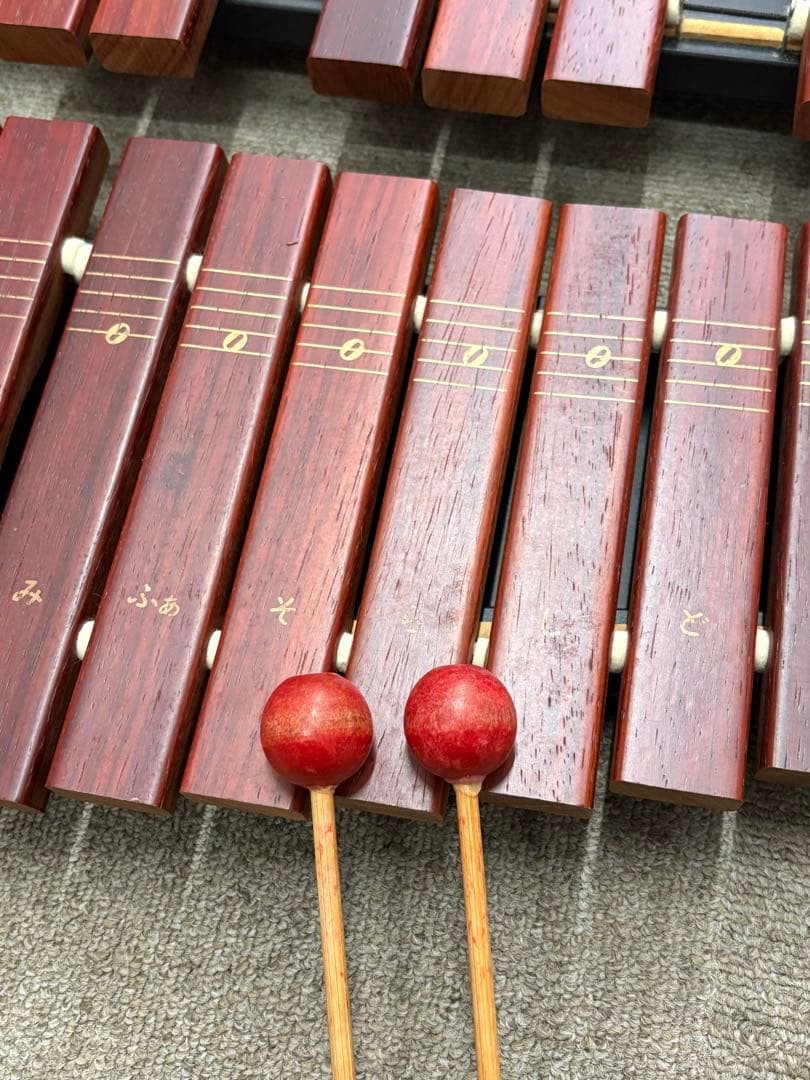 極美品 Zen-on ゼンオン シロフォン ZX-32P 木琴 バチ付 純正品