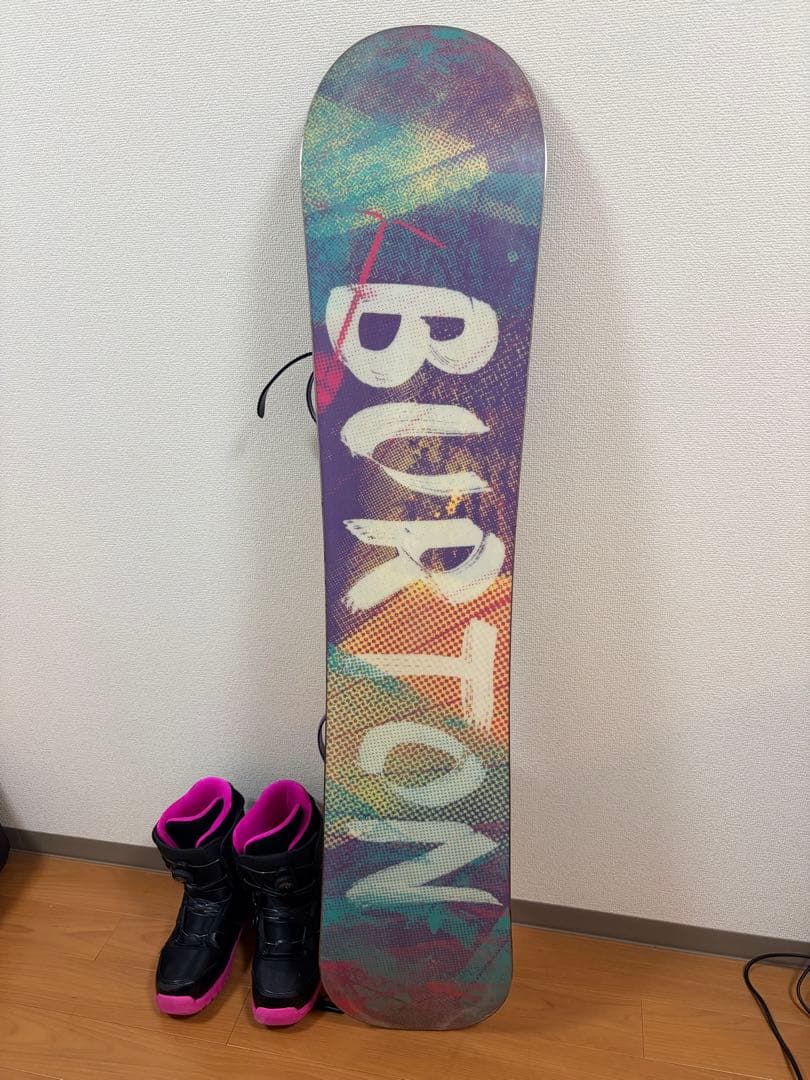 BURTON SOCIALiTe 142 スノーボード3点セットカバー、コード付