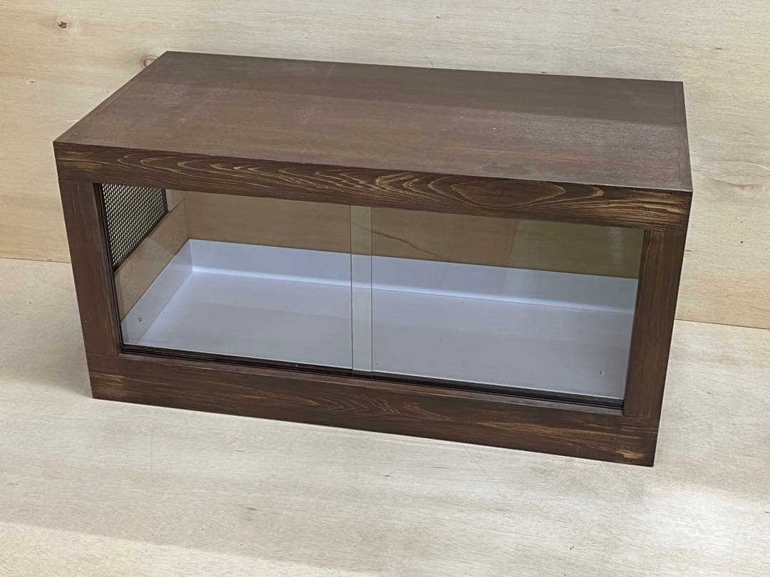 RepBox 木製ケージ 900×450×450　小動物、爬虫類用　ウォルナット