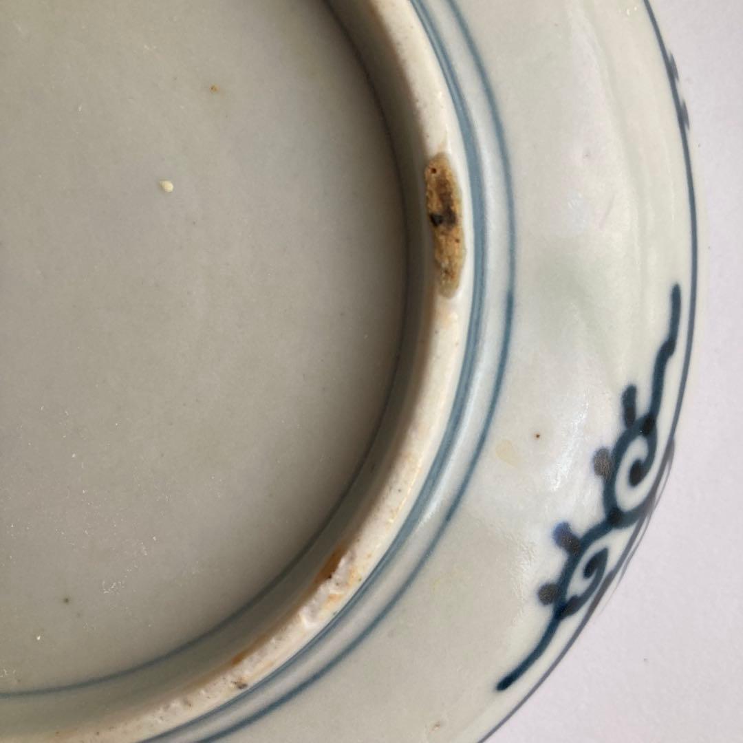 赤絵羊歯鹿皿　器　柿右衛門、九谷青窯や青郊窯、大聖寺伊万里、古伊万里や九谷焼好き