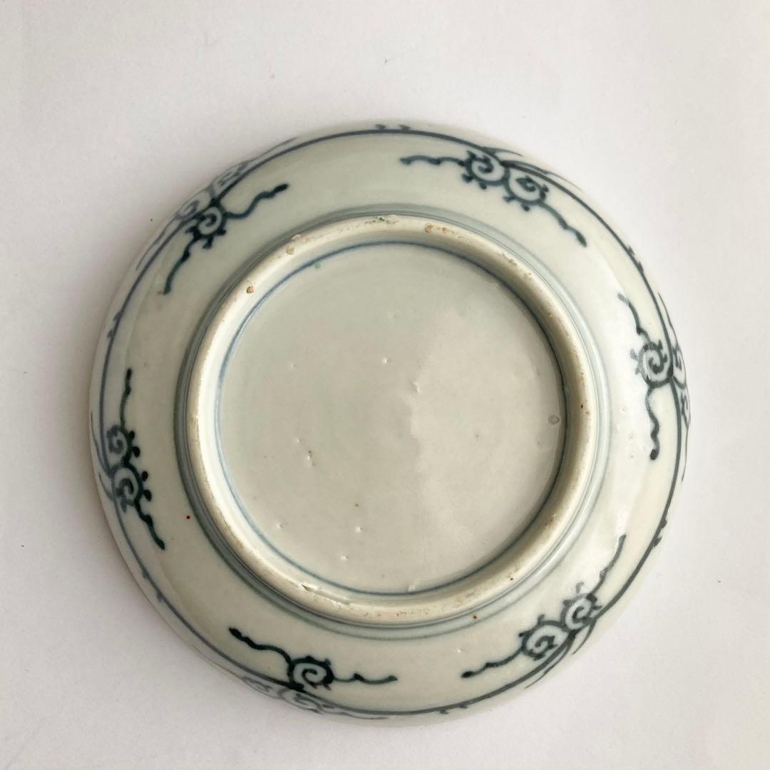 赤絵羊歯鹿皿　器　柿右衛門、九谷青窯や青郊窯、大聖寺伊万里、古伊万里や九谷焼好き