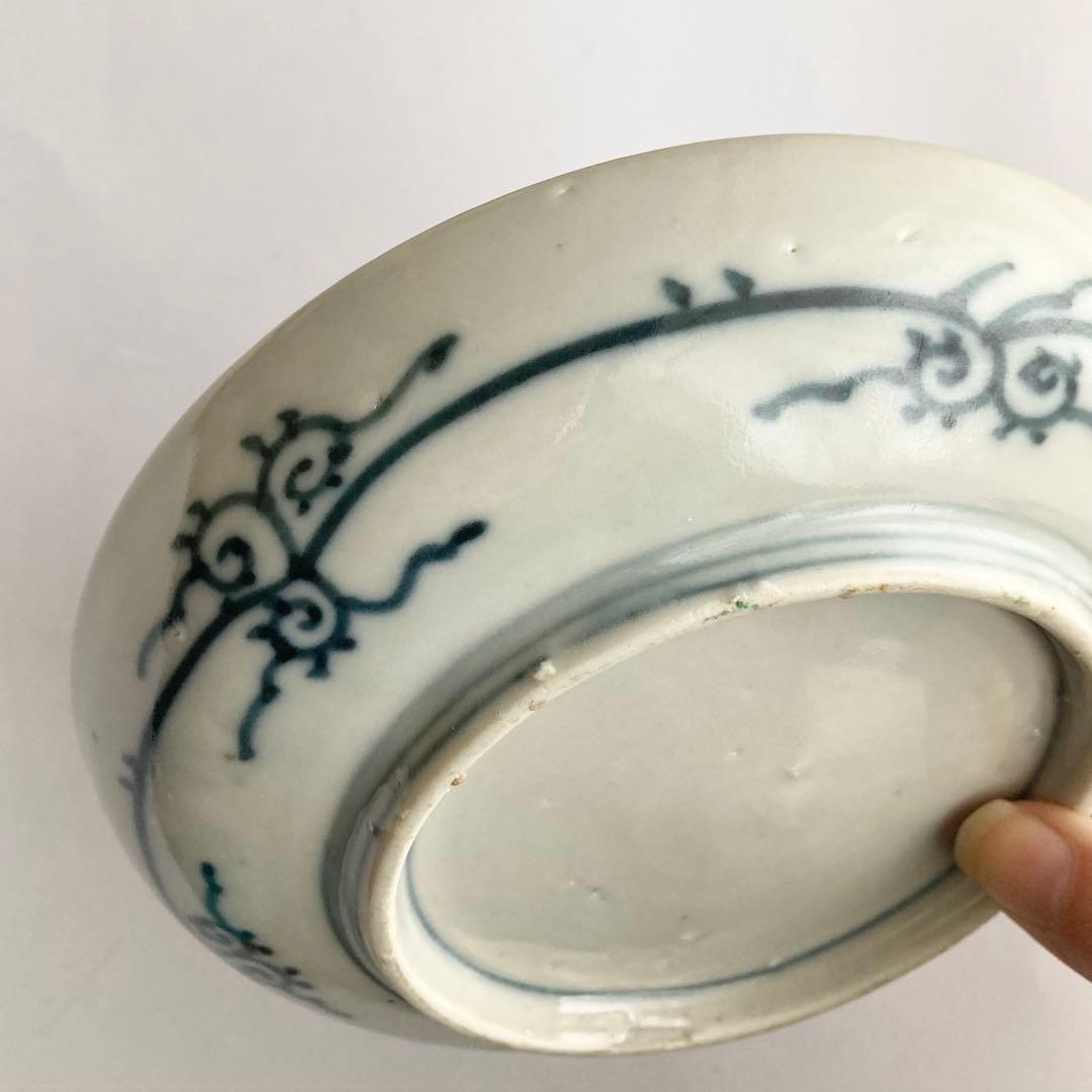 赤絵羊歯鹿皿　器　柿右衛門、九谷青窯や青郊窯、大聖寺伊万里、古伊万里や九谷焼好き