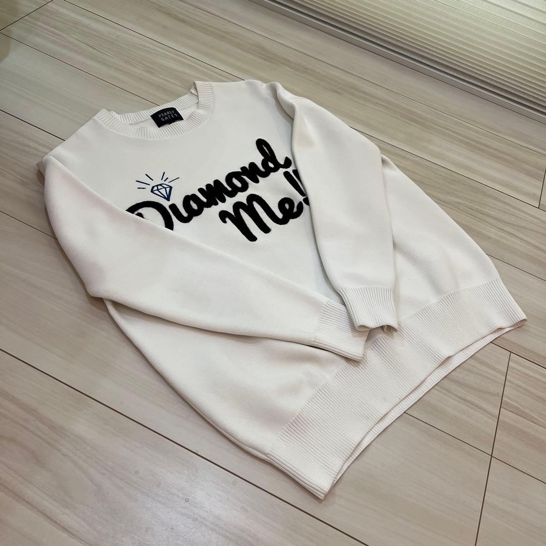 準新作　半額以下　パーリーゲイツ　ツアー仕様　ザックリニット　サイズ0