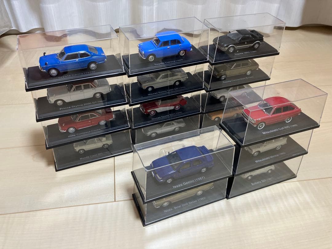 【アシェット】1/43スケール ミニカー 18台セット