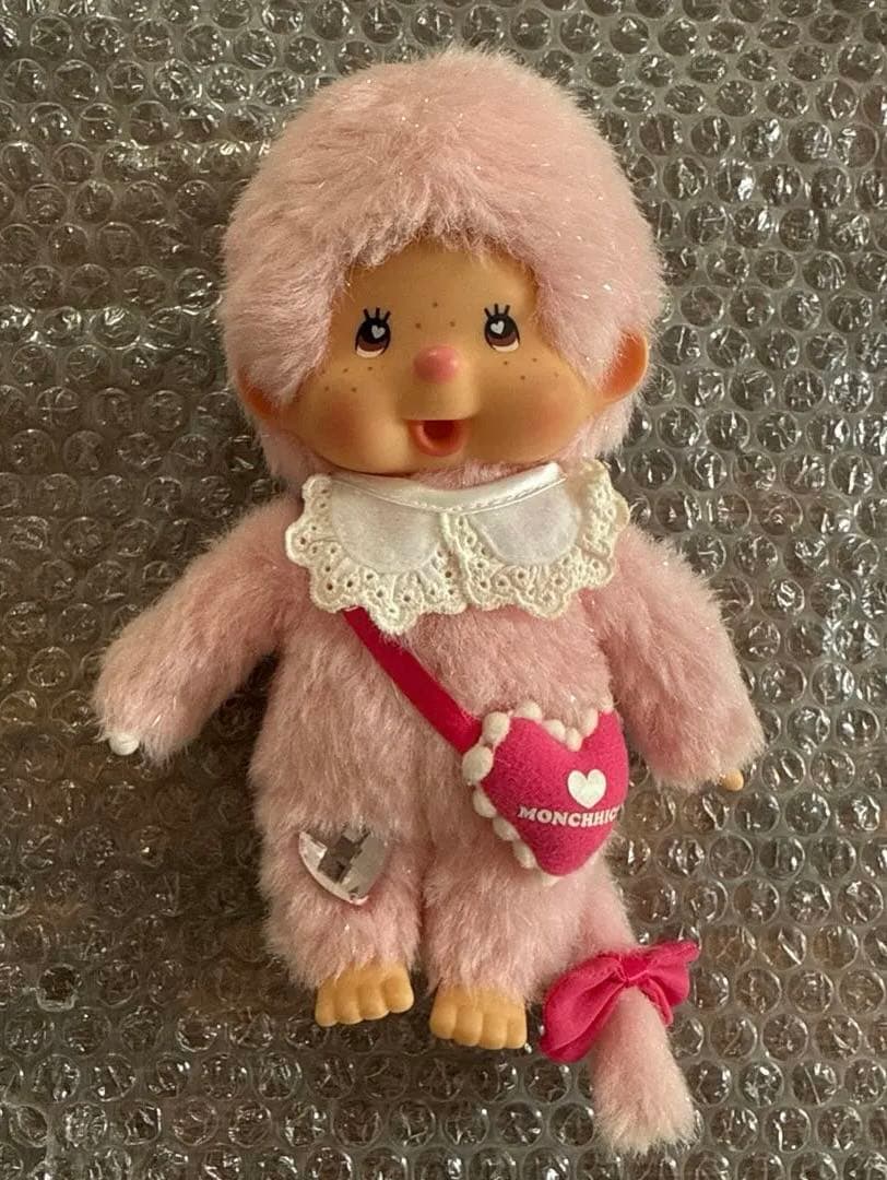 2012年発売 ハートアイズ モンチッチ ピンク 中古 貴重 ぬいぐるみ