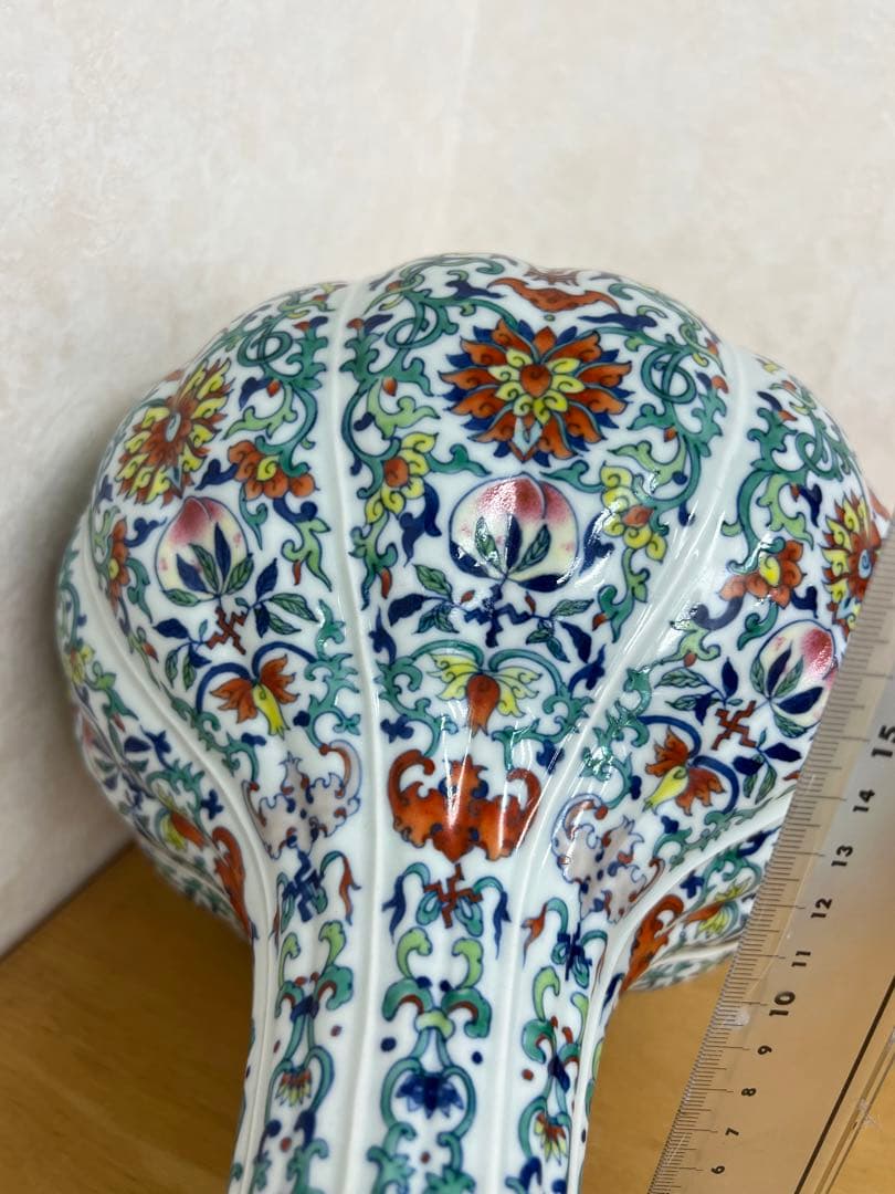 中国清乾隆年製銘斗彩八宝紋瓶官窯アンティーク唐物　骨董古美術江戸コレクション青磁