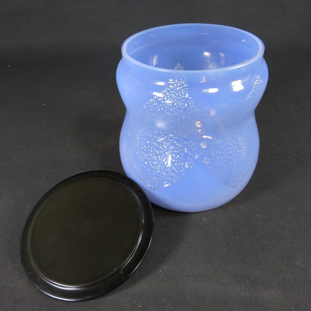 水指 水差 ガラス 茶道具 茶の湯 涼しげ ブルー さわやか