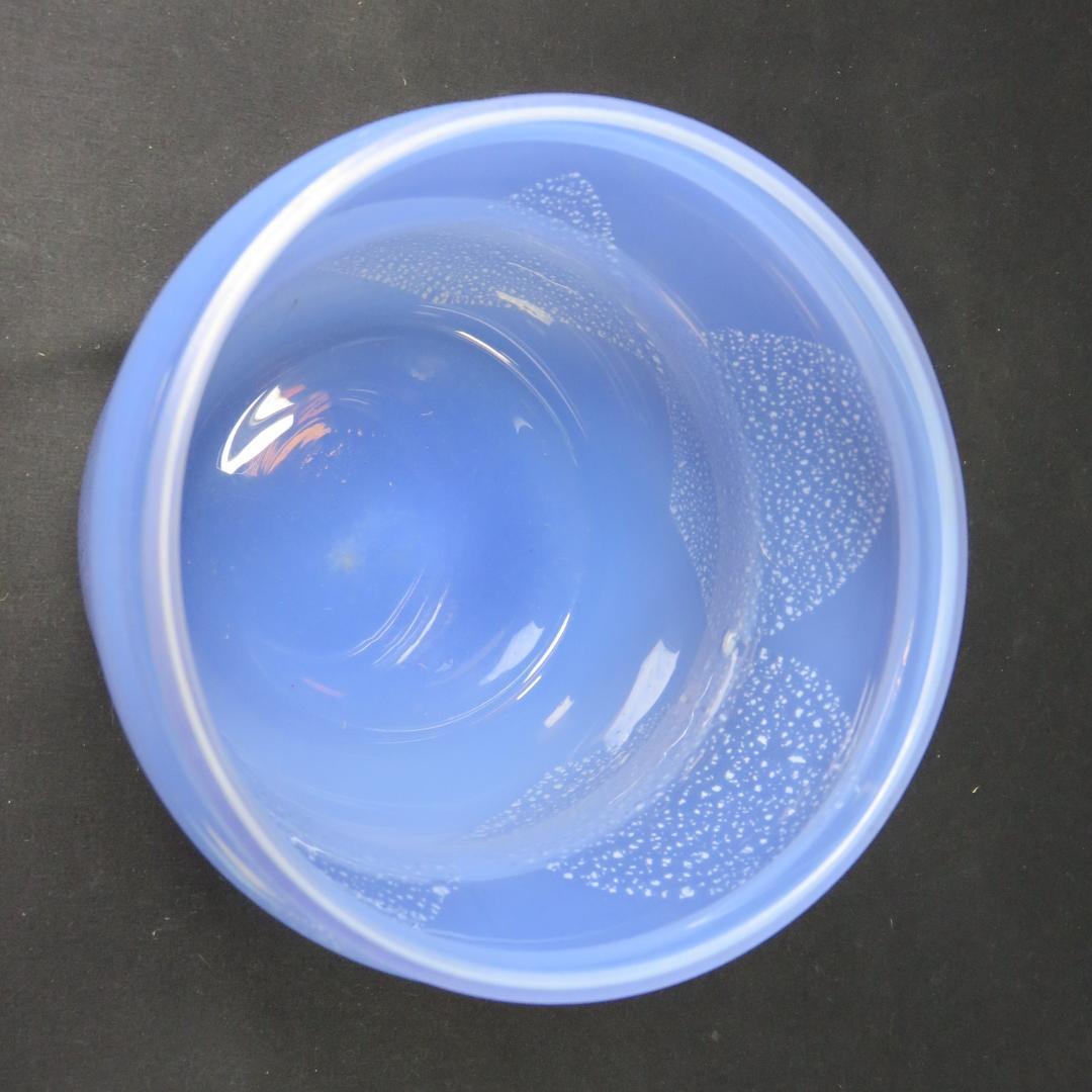 水指 水差 ガラス 茶道具 茶の湯 涼しげ ブルー さわやか