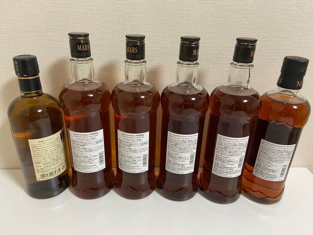 岩井各種5本、竹鶴700ml1本の合計6本セット