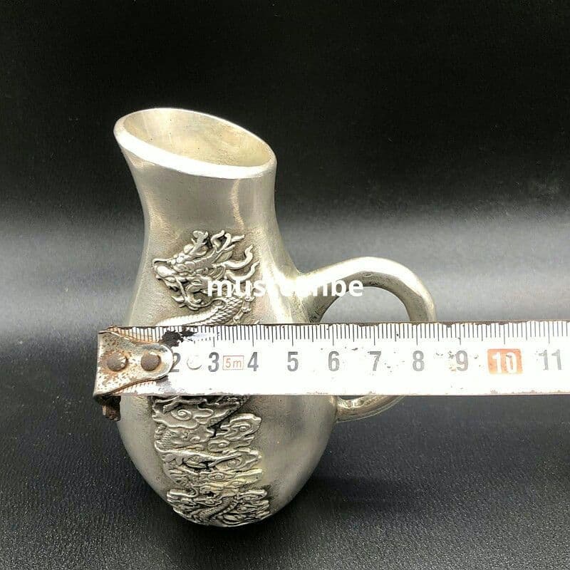 銅 細工 龍鳳分酒器 装飾品 工芸品 置物