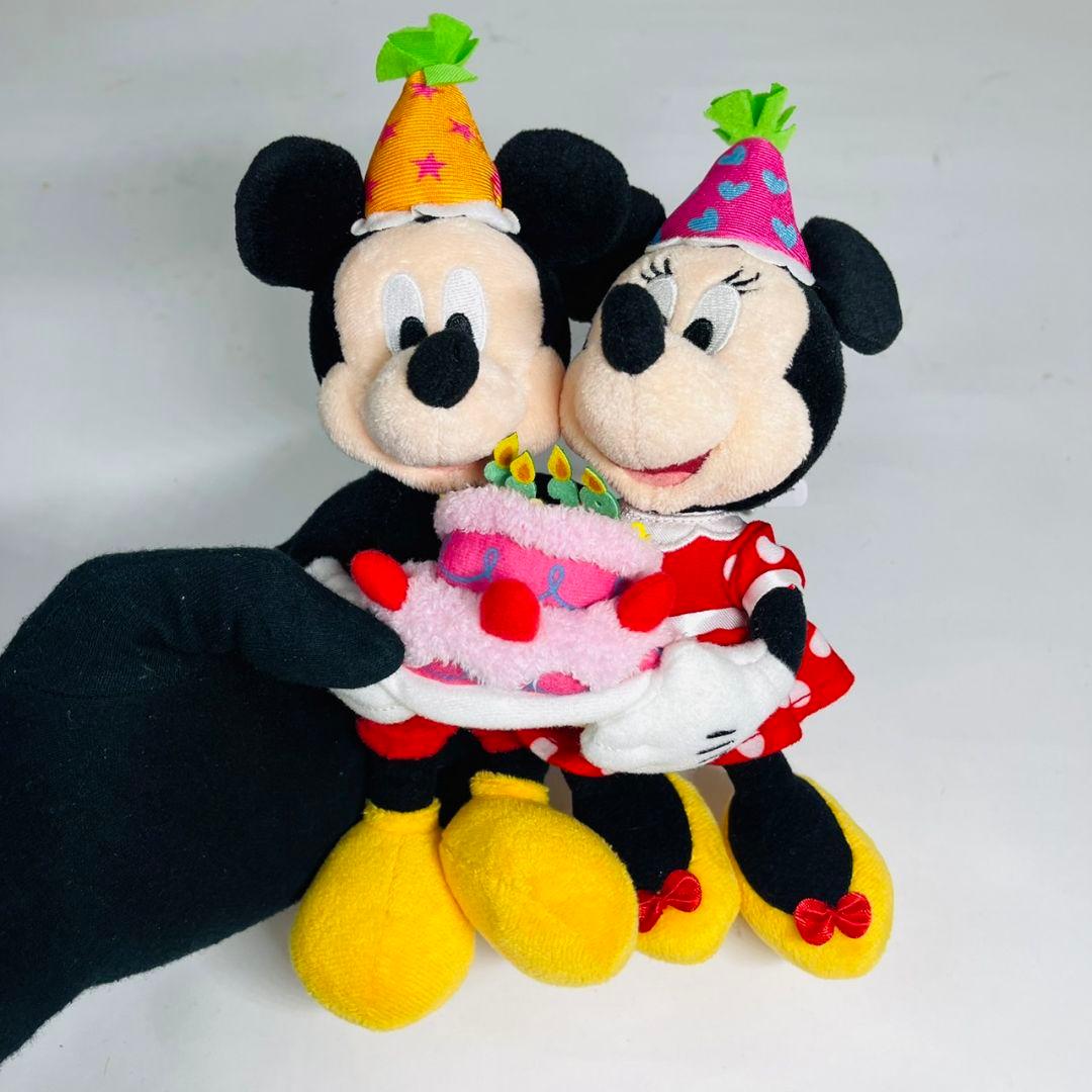 希少 レア ミッキー ミニー ぬいぐるみバッジ バースデー ぬいば