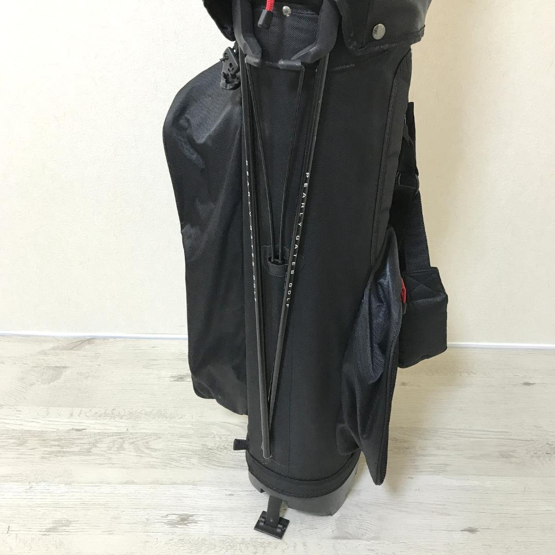 PEARLY GATES ゴルフ キャディバッグ スタンドタイプ 黒 ブラック