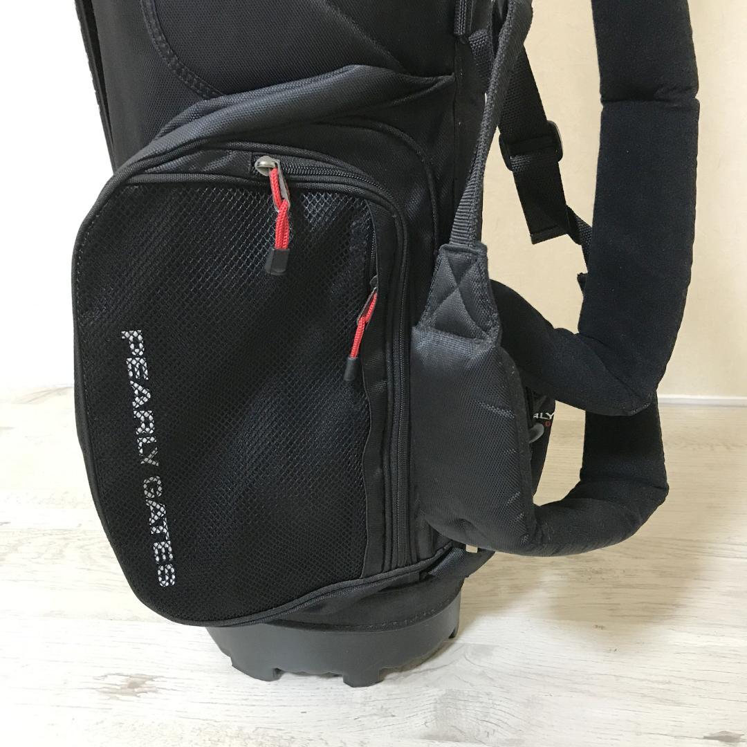 PEARLY GATES ゴルフ キャディバッグ スタンドタイプ 黒 ブラック