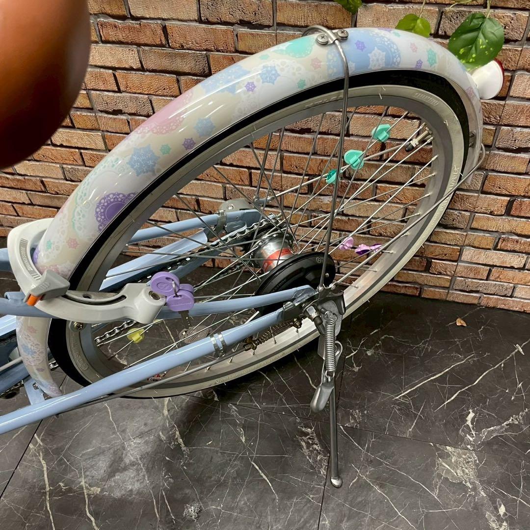 【78】子供用自転車 子供車 ブリヂストン Ricorina 水色 22インチ
