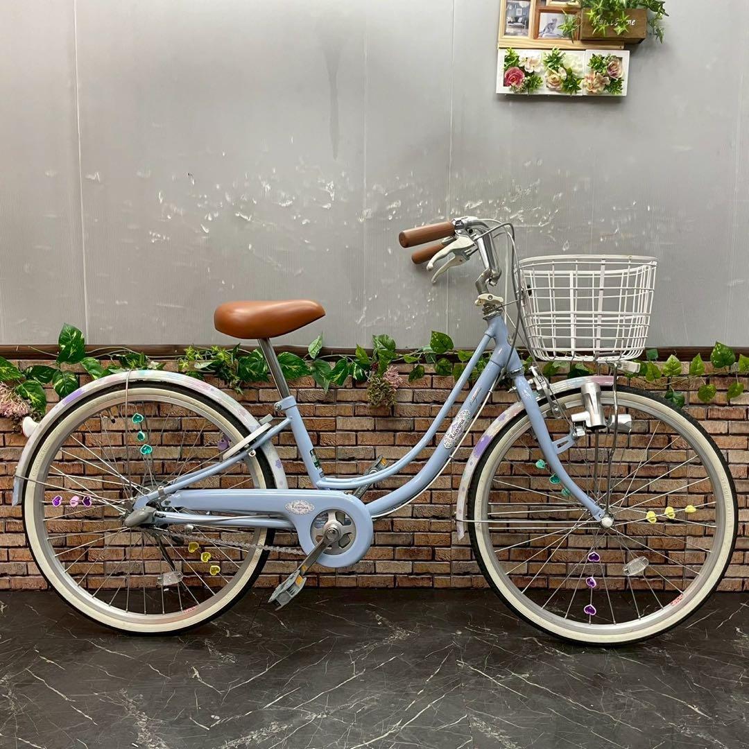 【78】子供用自転車 子供車 ブリヂストン Ricorina 水色 22インチ