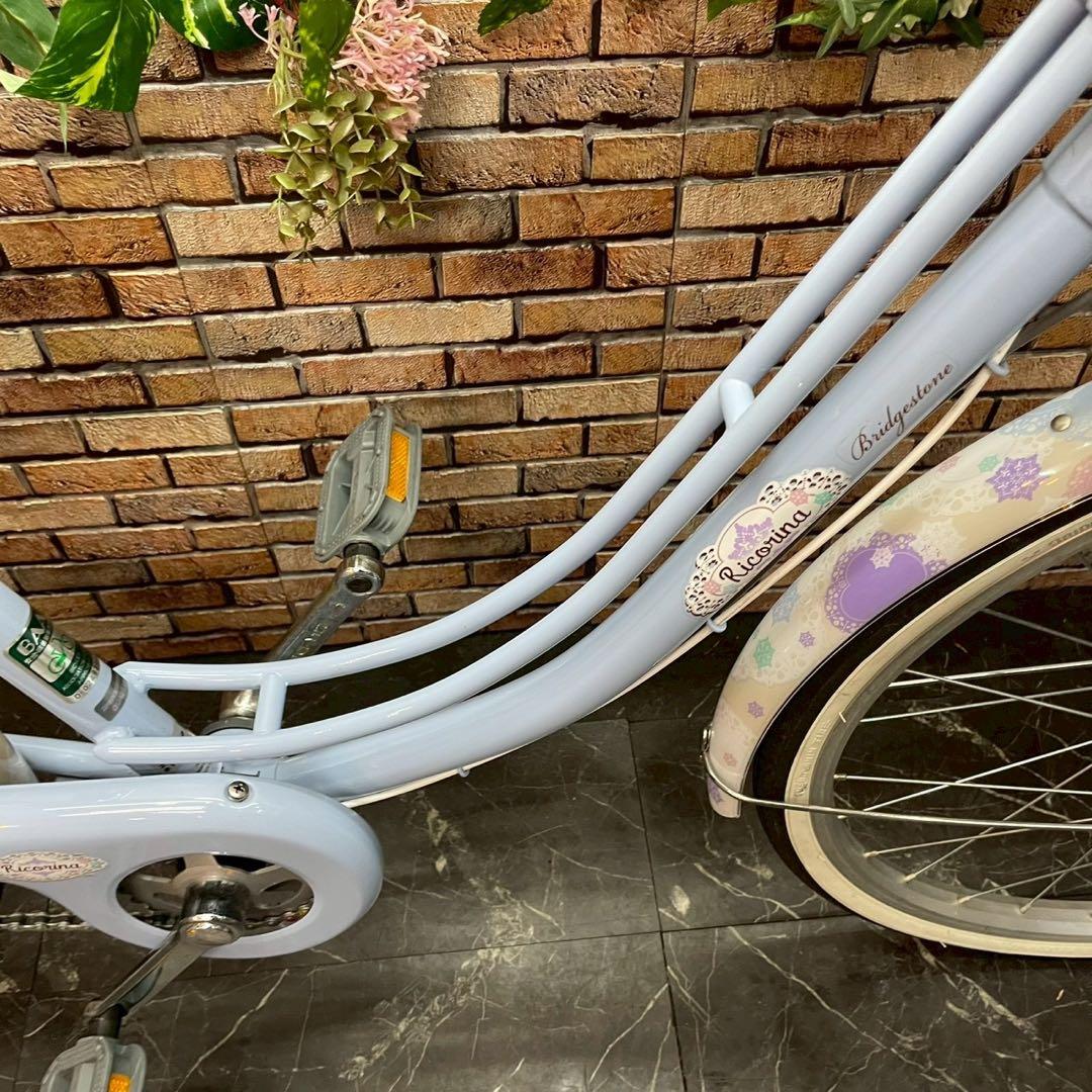 【78】子供用自転車 子供車 ブリヂストン Ricorina 水色 22インチ