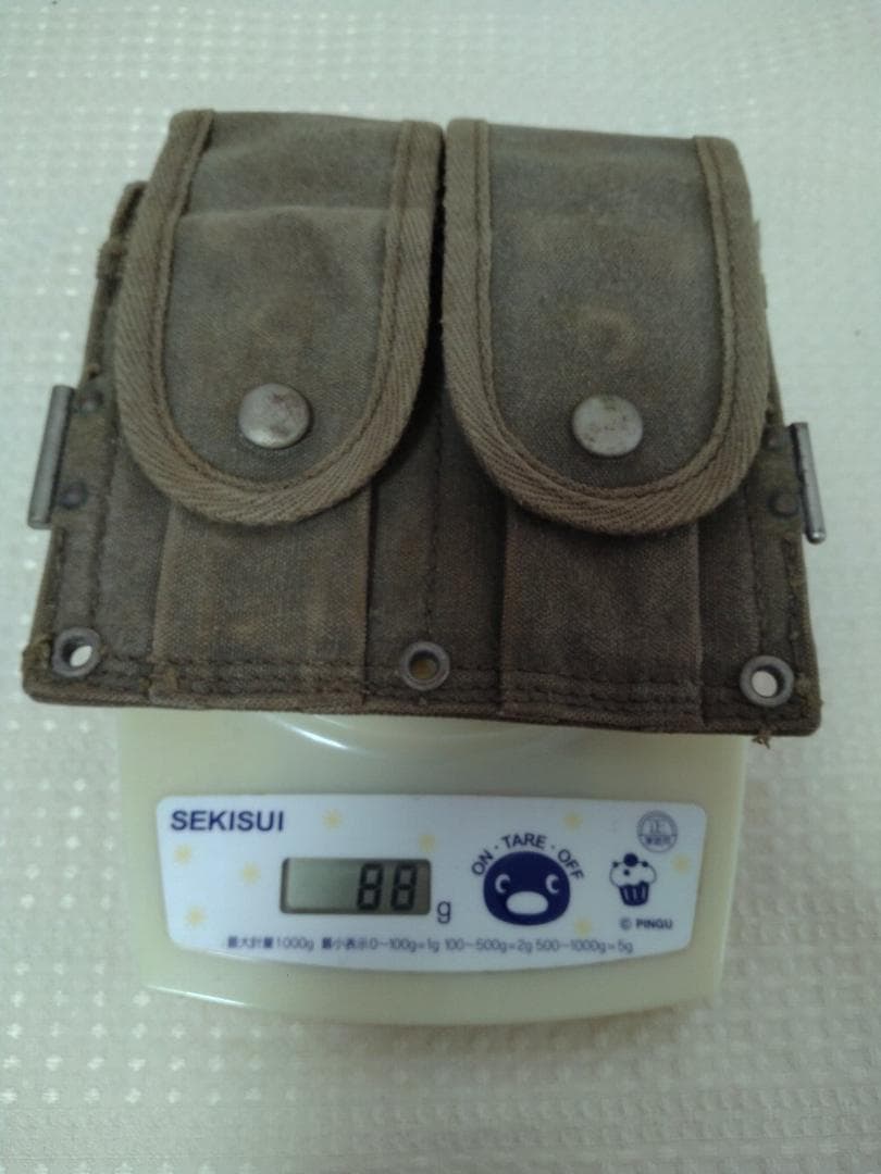 麦*様 自衛隊 M1小銃弾納マガジンポーチ官給品 昭和33年初期型M1ガーランド