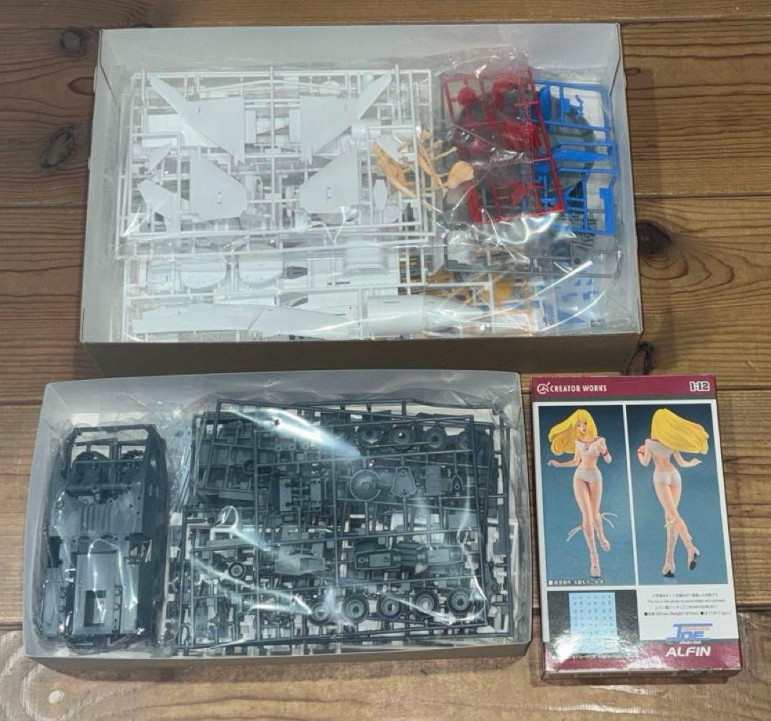 ハセガワ クラッシャージョウ ミネルバ　ガレオン OVA版 アルフィン 3点