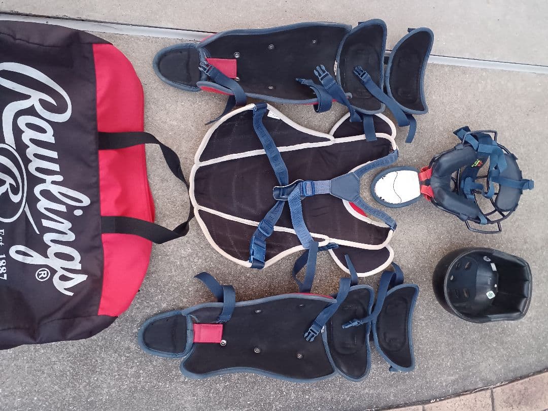 野球　キャッチャー　バック付き