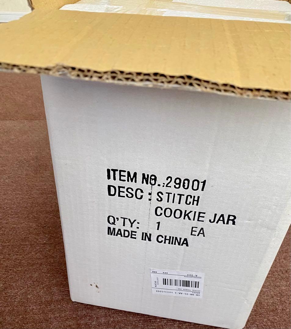 アンティーク ディズニー スティッチ陶器製クッキージャー リロアンドスティッチ