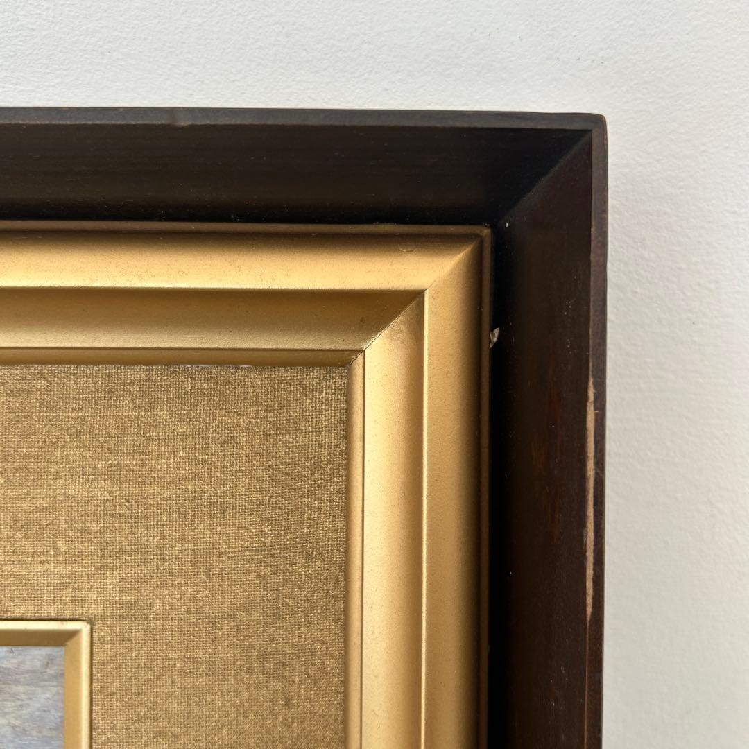 坂本繁二郎　「りんご」　油彩画　油画　複製　静物画　額付き　26.1.29-1