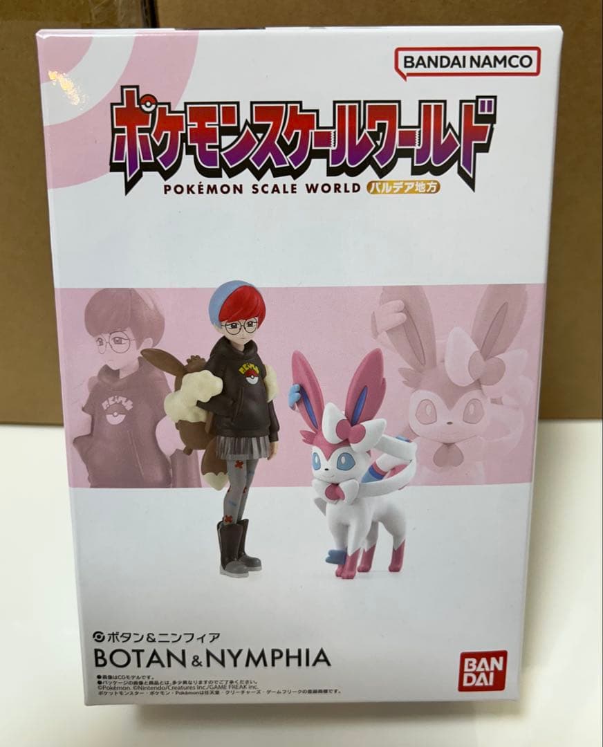 ポケモン　スケールワールド　フィギュア　イーブイ進化セット　ボタン＆ニンフィア