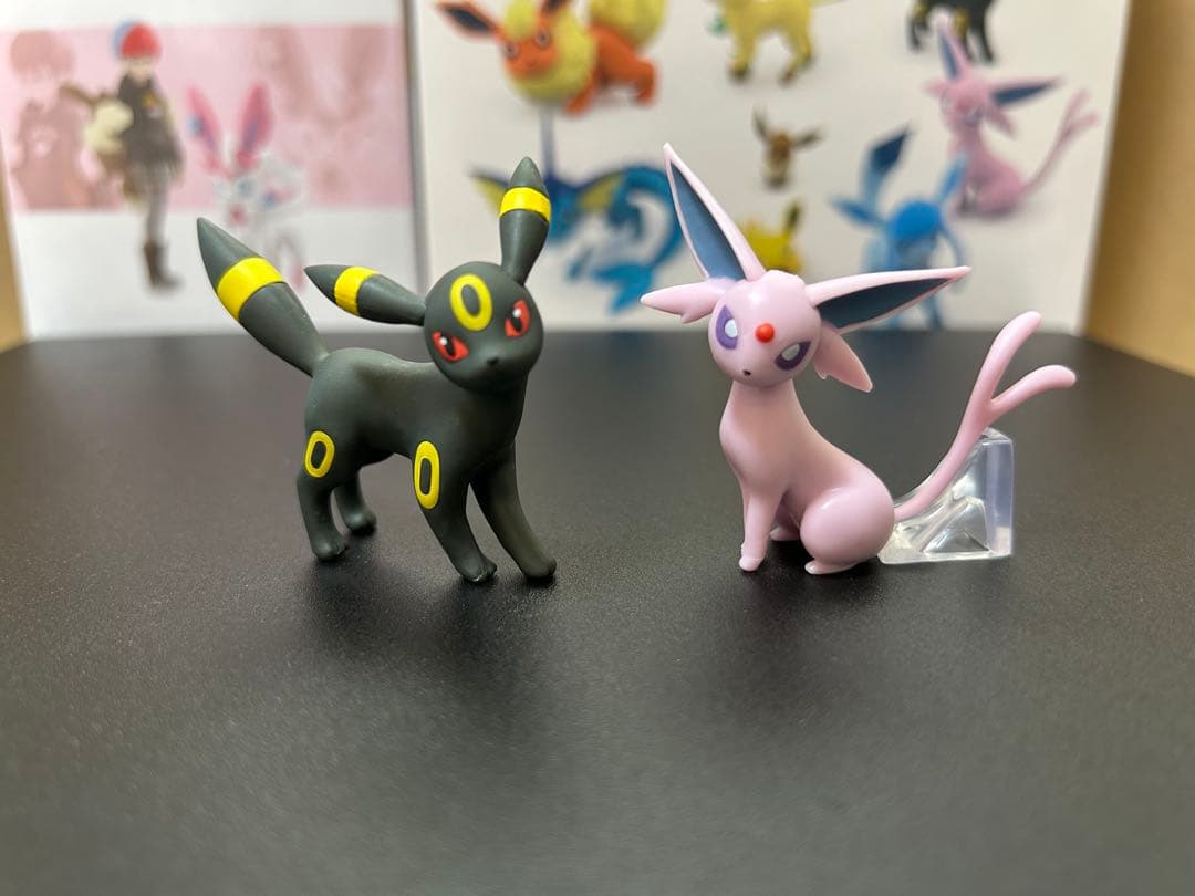 ポケモン　スケールワールド　フィギュア　イーブイ進化セット　ボタン＆ニンフィア