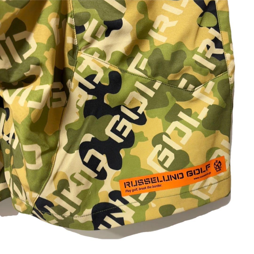 新品 ラッセルノ ゴルフ メッシュ ポケット ショーツ カーキ カモ XL 6