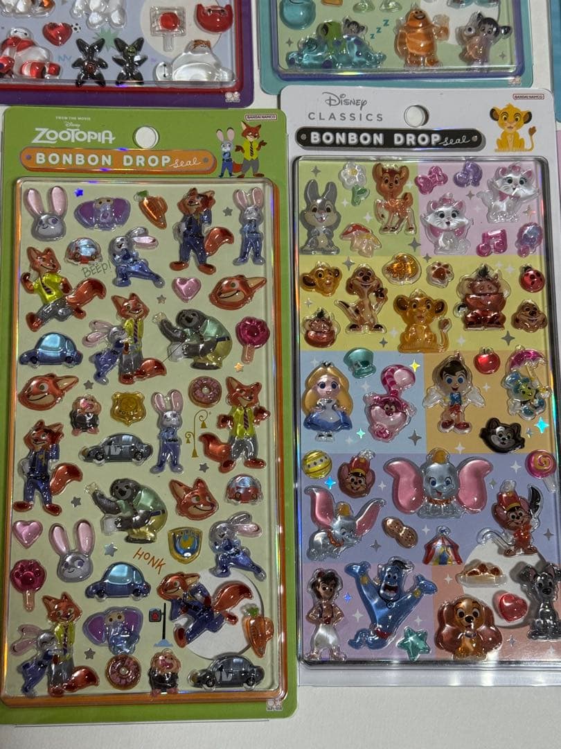 Disney 第2弾 8種類 コンプリートセット ボンボンドロップシール