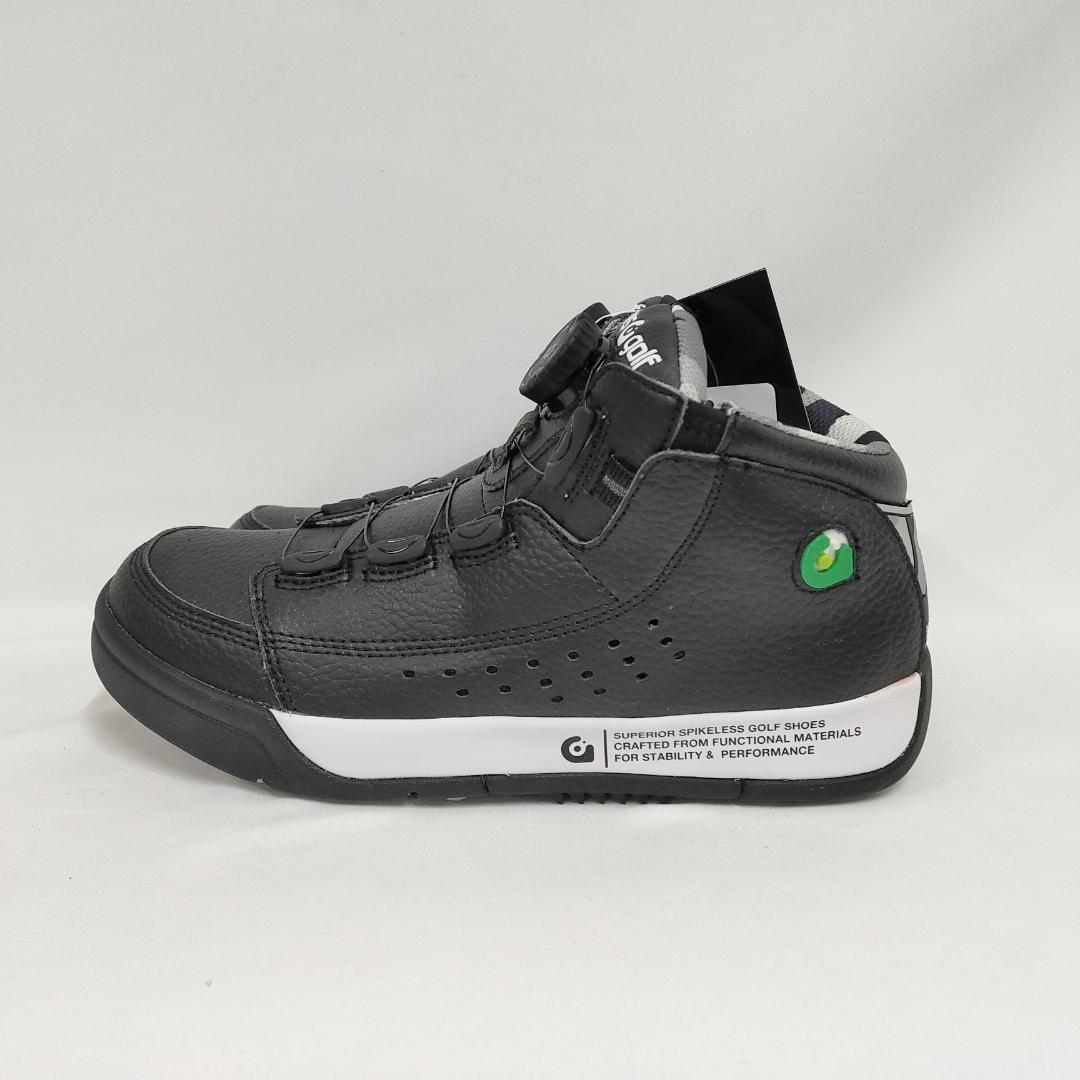 ○★新品 未使用 グラビスミッドカットダイアル ゴルフシューズ ブラック23cm