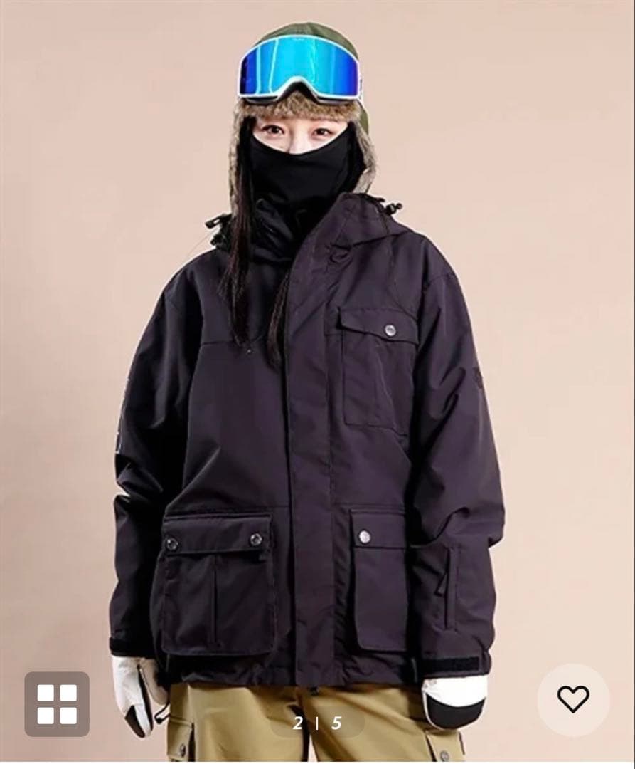 値下げOK スノーボード上下セットMサイズ ブラック