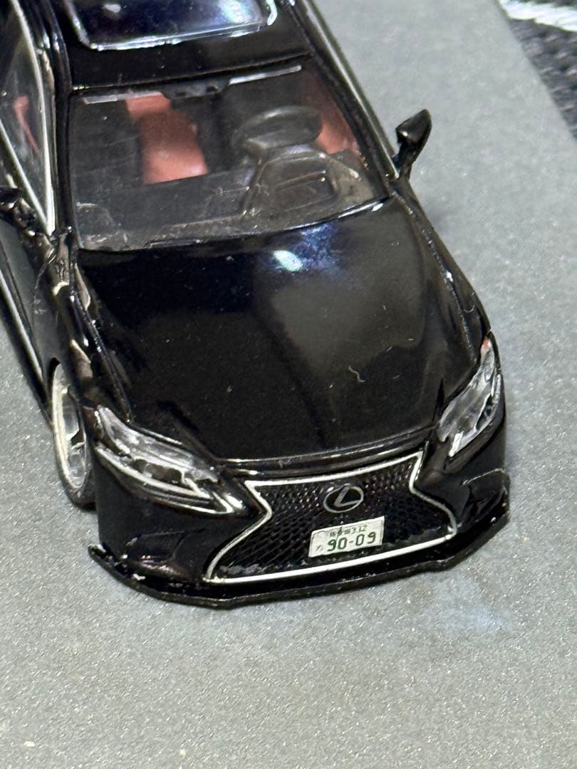 2018 Lexus ls500h 1/64 カスタム品 4本だしマフラー