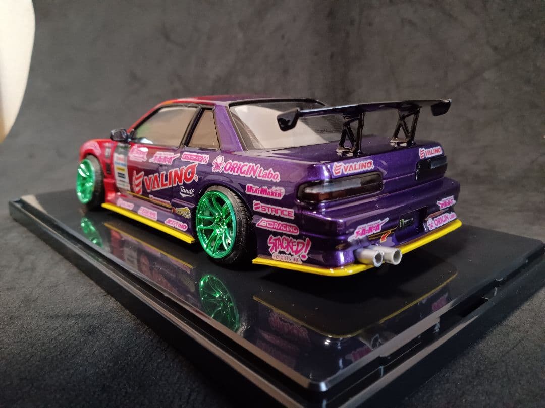 1/24 ニッサン S13 シルビア D1 プラモデル 完成品 ケース付