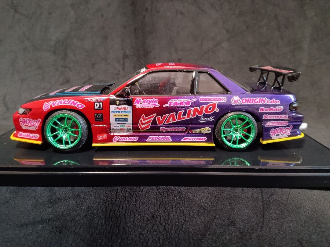1/24 ニッサン S13 シルビア D1 プラモデル 完成品 ケース付