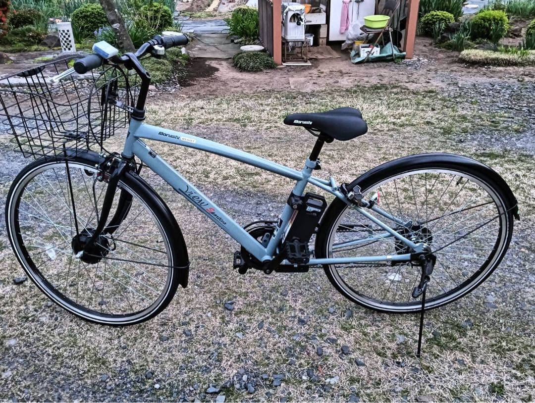 新品 未使用 アサヒ 丸石 クロスバイク　 電動アシスト自転車 27インチ 茨城