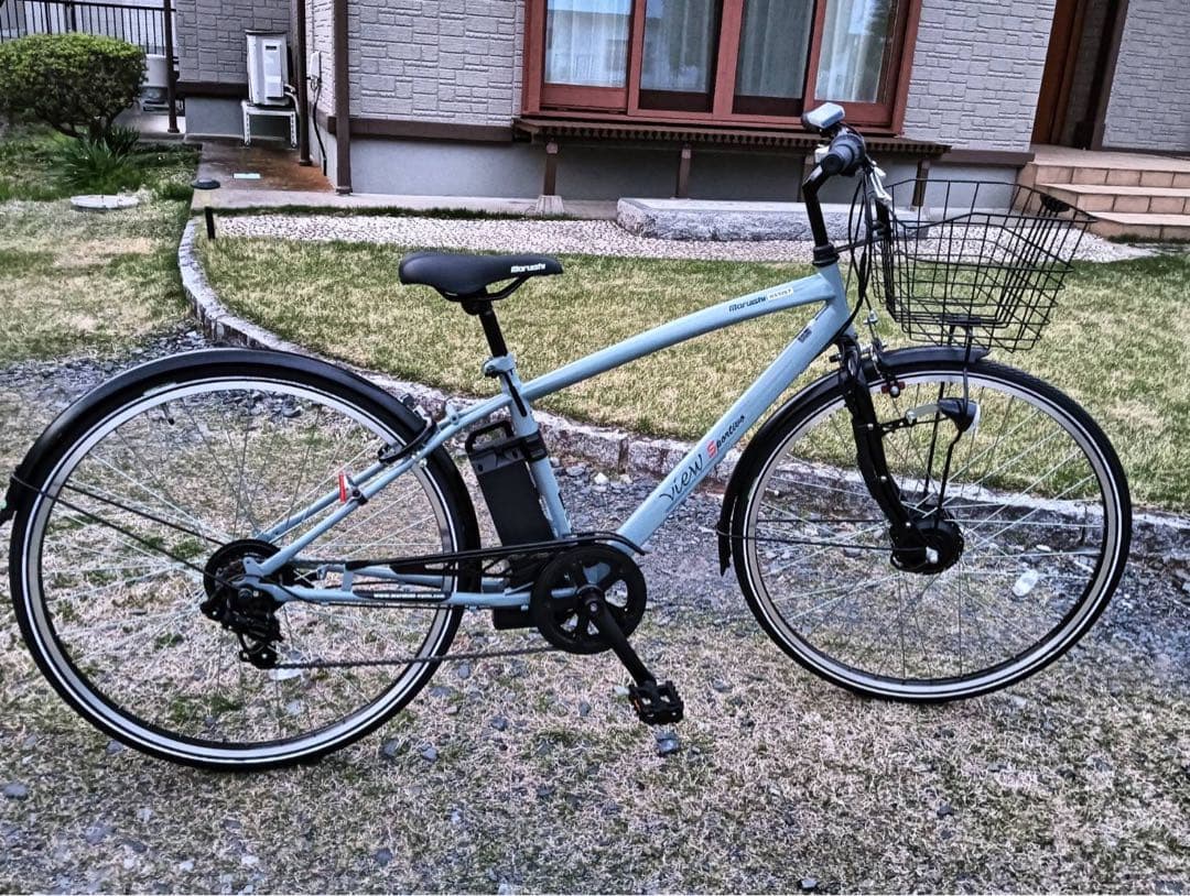 新品 未使用 アサヒ 丸石 クロスバイク　 電動アシスト自転車 27インチ 茨城