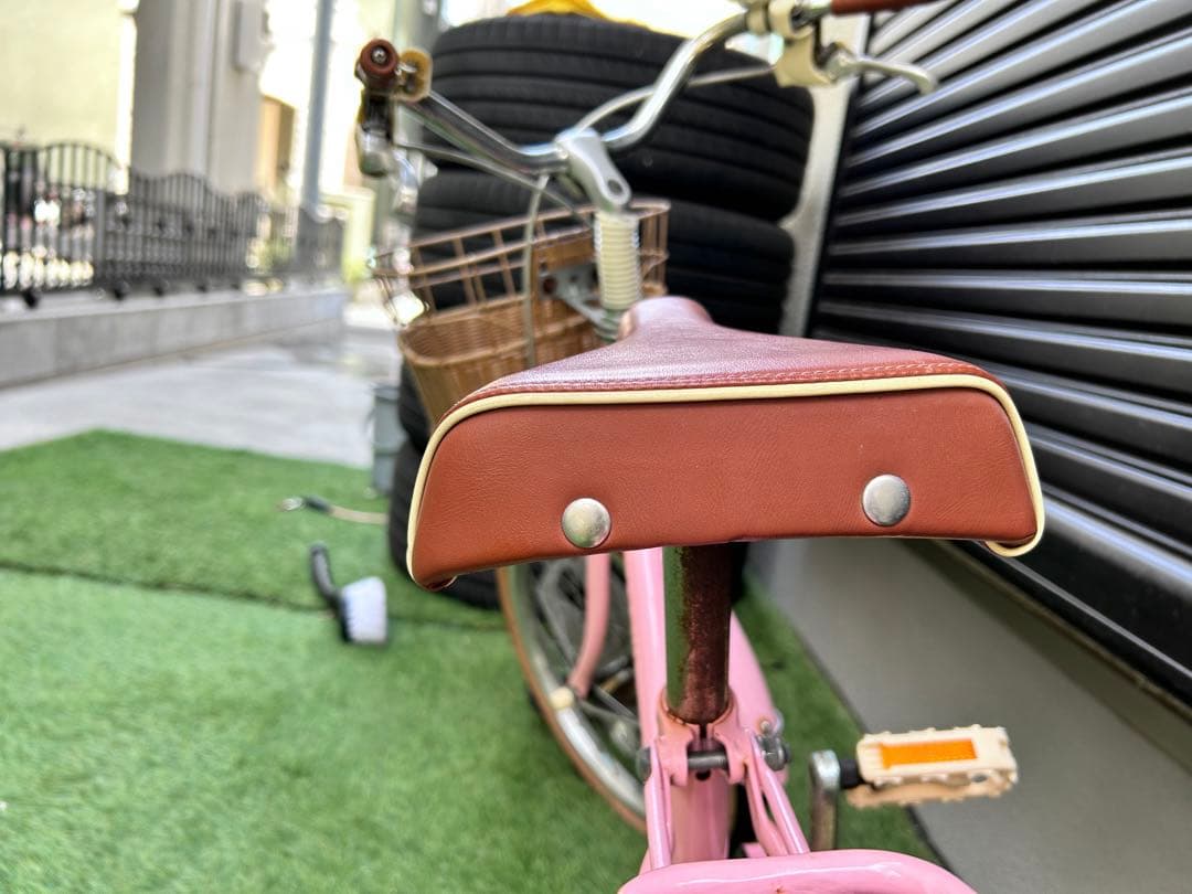 ブリヂストン HACCHI 子供用自転車 ピンク 18インチ スタンド付き