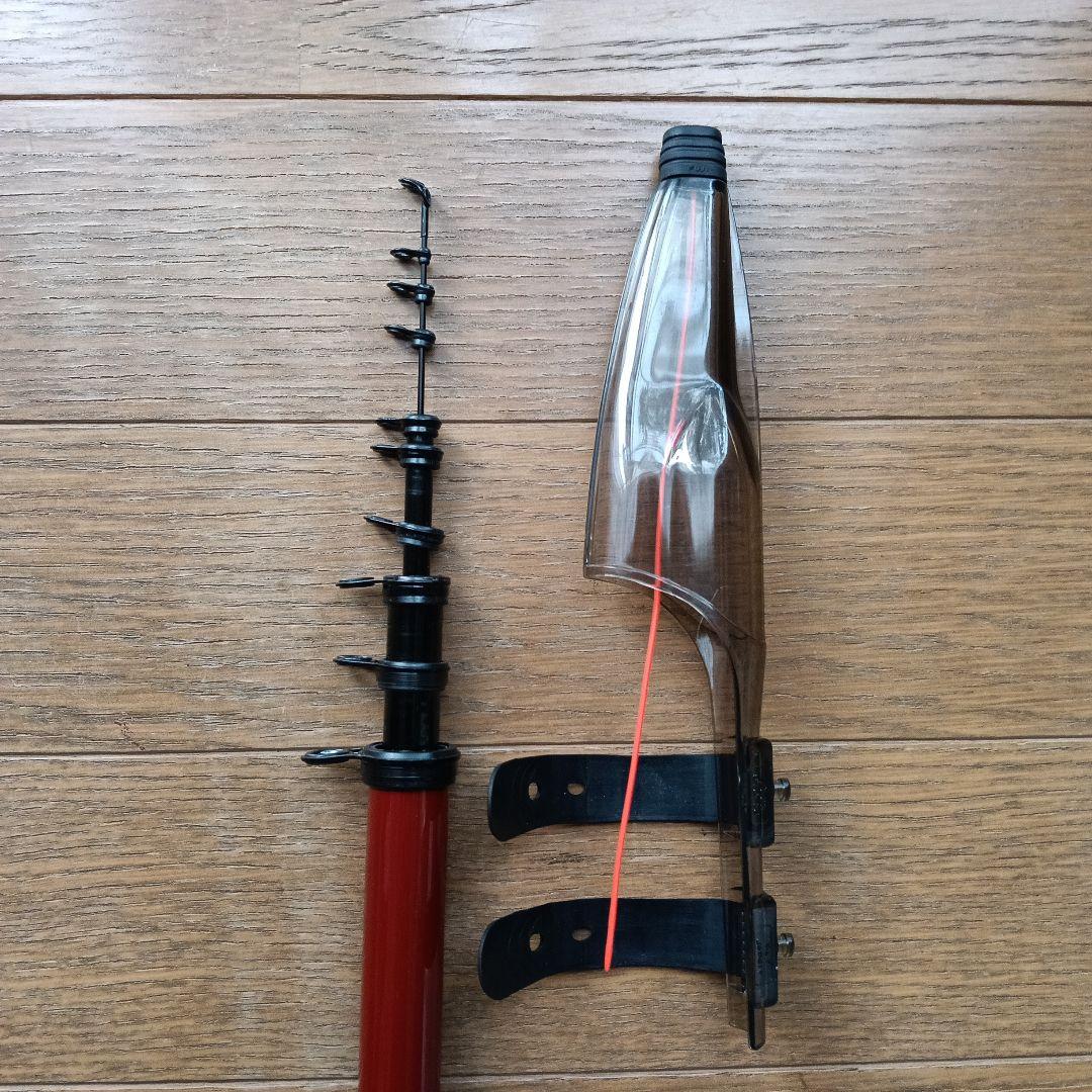 がまかつ　海上釣り堀ロッド　リアルスペック　H400　超美品　カセ　イカダ　磯竿