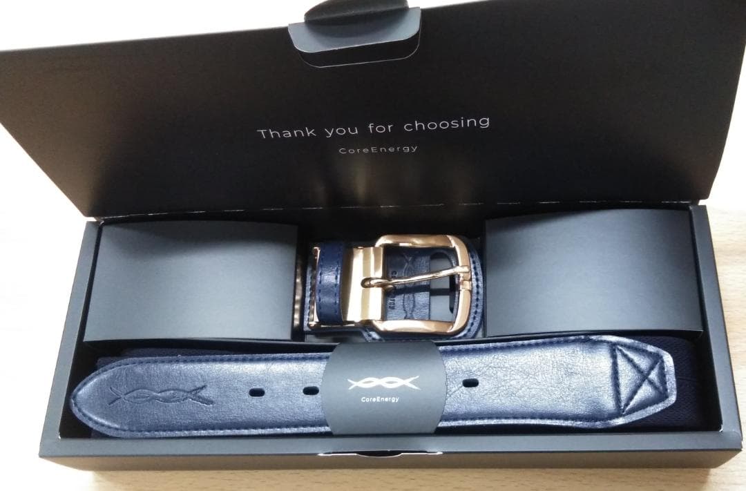 新品　野球用ベルト　コアエナジー３　ネイビー×ゴールドバックル【お値引き不可】