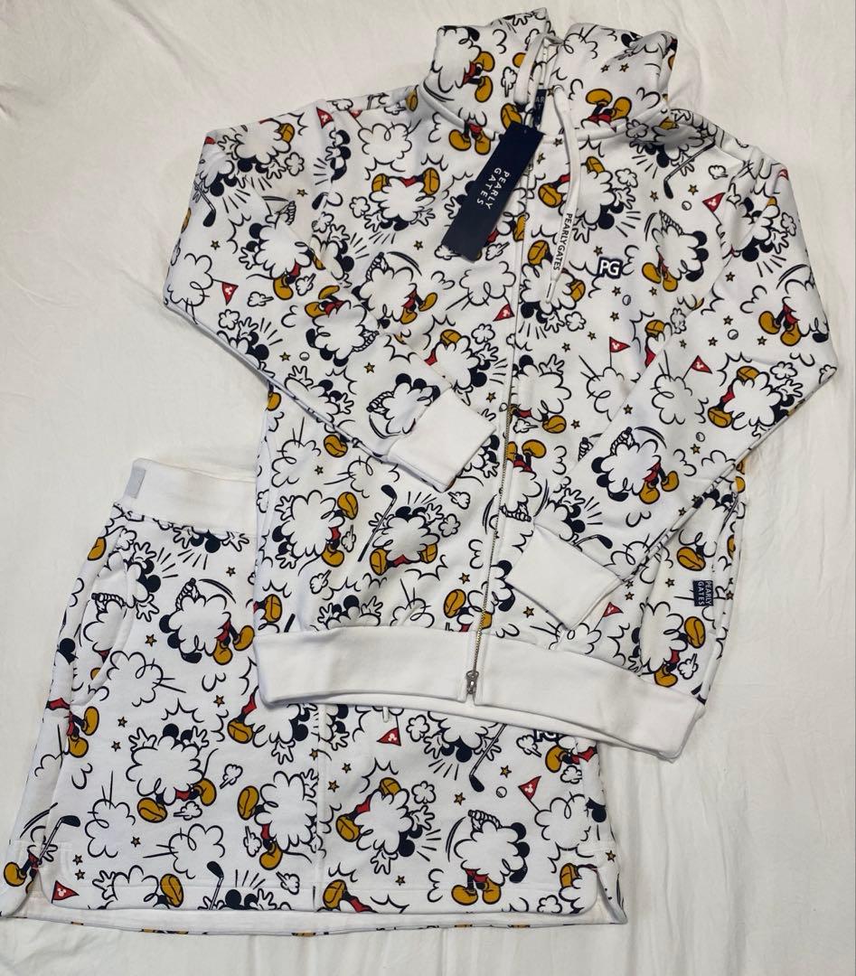 パーリーゲイツ　ディズニー　ミッキーマウス　パーカー　スカート　セットアップ