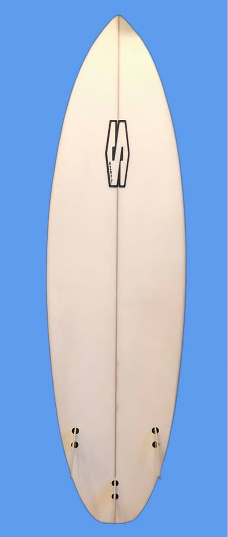 良品訳ありSWELLサーフボード6'2\"クリスタルデッキグリップハードケース付き