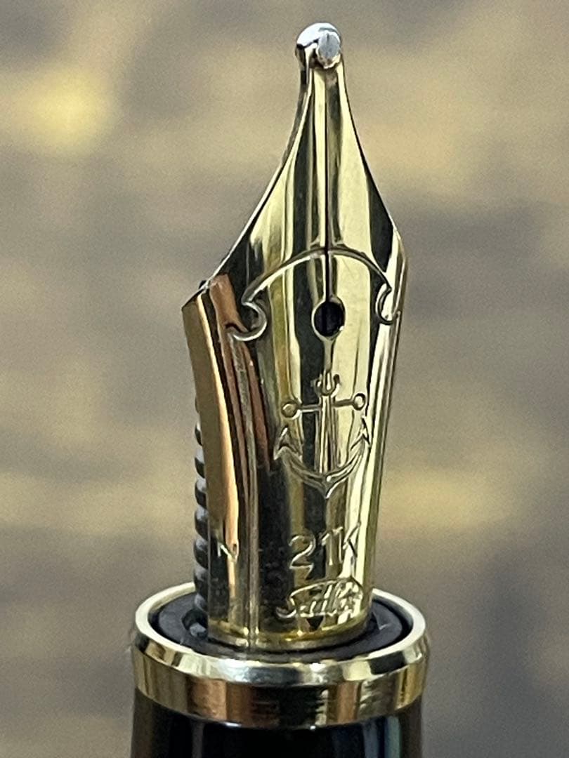 試筆のみ　Zニブ(ズーム) ホワイトゴールド　21金　　セーラー　万年筆