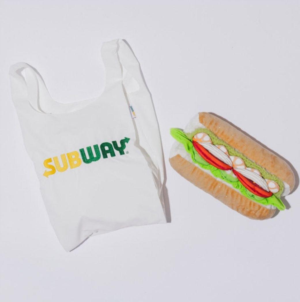 SUBWAY BEAMS えびアボカドぬいぐるみ&ショッピングバッグセット