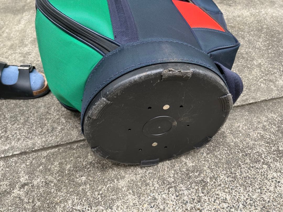 POLO キャディバッグ ネイビー/グリーン