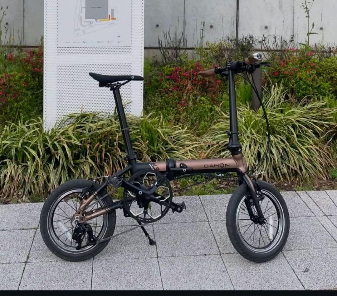 DAHON K3 折りたたみ自転車 ブラウン・ブラック 輪行袋付き