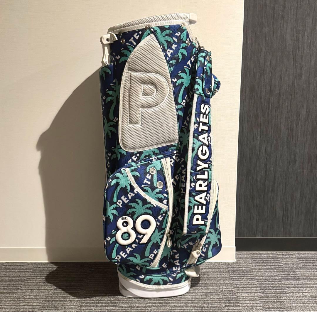 PEARLY GATES ヤシの木柄キャディバッグ